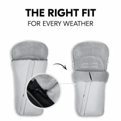 Hauck Pushchair Footmuff Winter Fußsack -Kinderwagen 4007923567128.pt06.pushchair footmuff winter grey
