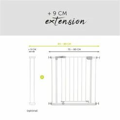 Hauck Open N Stop Schutzgitter -Kinderwagen 4007923597026.pt02.open n stop white 1