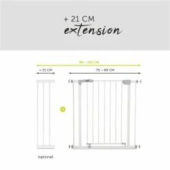 Hauck Open N Stop Schutzgitter -Kinderwagen 4007923597026.pt03.open n stop white 1
