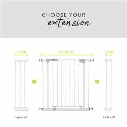 Hauck Open N Stop Schutzgitter -Kinderwagen 4007923597026.pt04.open n stop white 1