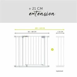 Hauck Open N Stop + 9cm Extension Schutzgittererweiterung -Kinderwagen 4007923597224.pt03.open n stop 9cm extension white white