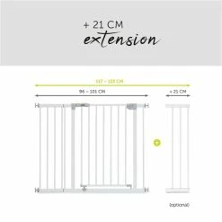 Hauck Open N Stop + 21cm Extension Schutzgittererweiterung -Kinderwagen 4007923597231.pt03.open n stop 21cm extension white white