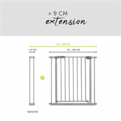 Hauck Stop N Safe 2 Schutzgitter -Kinderwagen 4007923597316.pt05.stop n safe 2 silver