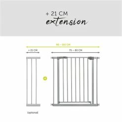 Hauck Stop N Safe 2 Schutzgitter -Kinderwagen 4007923597316.pt06.stop n safe 2 silver