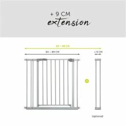 Hauck Stop N Safe 2 + 9cm Ext. Schutzgittererweiterung -Kinderwagen 4007923597323.pt04.stop n safe 2 incl. 9cm extension silver 1