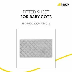 Hauck Bed Me 120x60 Spannbettlaken -Kinderwagen 4007923599167.pt01.bed me 120x60 cm white