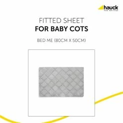 Hauck Bed Me 80x50 Spannbettlaken -Kinderwagen 4007923599181.pt01.bed me 80x50 cm white