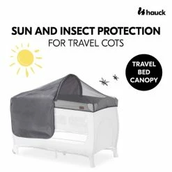 Hauck Travel Bed Canopy Sonnen- & Insektenschutz -Kinderwagen 4007923599204.pt01.travel bed canopy grey