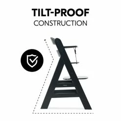 Hauck Alpha+ Hochstuhl -Kinderwagen 4007923661451.pt05.alpha black