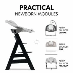 Hauck Alpha+ Hochstuhl -Kinderwagen 4007923661451.pt08.alpha black