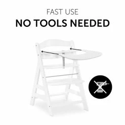 Hauck Alpha Click Tray Esstablett -Kinderwagen 4007923661581.pt03.alpha click tray white