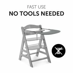 Hauck Alpha Click Tray Esstablett -Kinderwagen 4007923661598.pt03.alpha click tray grey