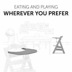 Hauck Alpha Click Tray Esstablett -Kinderwagen 4007923661598.pt06.alpha click tray grey