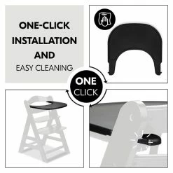 Hauck Alpha Click Tray Esstablett -Kinderwagen 4007923661642.pt03.alpha click tray black