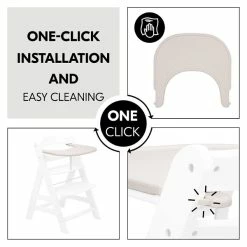 Hauck Alpha Click Tray Esstablett Speckle -Kinderwagen 4007923661659.pt03.alpha click tray beige