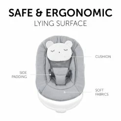 Hauck Alpha Bouncer 2in1 Babywippe Pastel Bear -Kinderwagen 4007923661833.pt05.alpha bouncer 2 in 1 pastell bear light grey