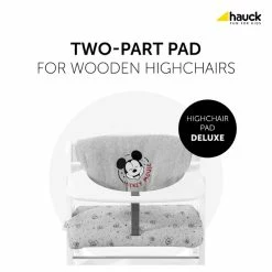 Hauck Highchair Pad Deluxe Sitzkissen Mickey Mouse -Kinderwagen 4007923667781.pt01.highchair pad deluxe mickey mouse grey