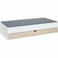 VOX Stige Bett 90x200 Cm Weiß / Pinie Ohne Lattenrost