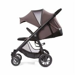 Gesslein Smiloo Happy Buggy Taupe Melange Gestell Schwarz -Kinderwagen 420 100 892000 liegefunktion
