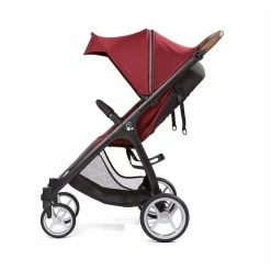 Gesslein Smiloo Happy+ Buggy Maroon Gestell Schwarz Mit Tabak Griff 8 Gesslein Smiloo Happy+ Buggy Maroon Gestell Schwarz Mit Tabak Griff -Kinderwagen 420 170 894000 seitlich