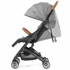 Gesslein Smiloo Cuby Camel Meliert Gestell Schwarz, Ledergriff Cognac -Kinderwagen 431 110 545000 liegeposition 2