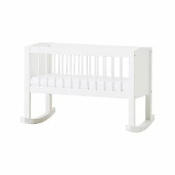 Hoppekids Babywiege Weiß 40x80 Cm Umbaubar Zur Bank | Zum Toppreis