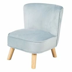 Roba Kindersessel Lil Sofa Sky/hellblau Mit Stabilen Holzfüßen Zum Toppreis
