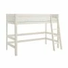LIFETIME Mittelhohes Bett 152 Cm Kiefer Whitewash 4619-01W Mit Rollboden