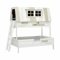 LIFETIME Etagenbett My Hangout 90 & 120x200 Cm Weiß - Deluxe-Lattenrost & Rollrost