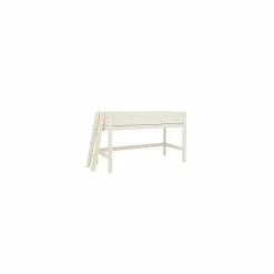 LIFETIME Halbhohes Bett 128 Cm Kiefer Whitewash 4625-01W Mit Rollboden -Kinderwagen 47625 01w gr 2