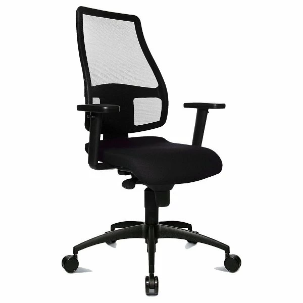 Topstar Synchro Net Bürostuhl Schwarz Bandscheibendrehstuhl - Schnell Lieferbar 2 Topstar Synchro Net Bürostuhl Schwarz Bandscheibendrehstuhl - Schnell Lieferbar – Bild 2