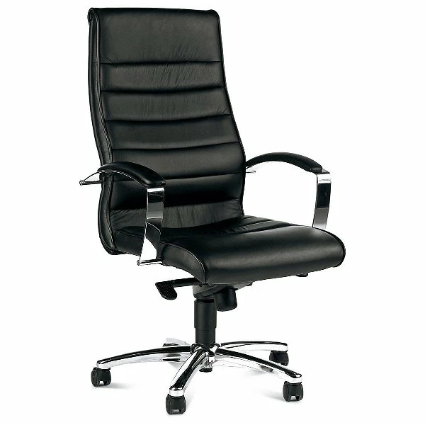 Topstar TD Lux 10 Bürostuhl Schwarz Echtes Leder 1 Topstar TD Lux 10 Bürostuhl Schwarz Echtes Leder