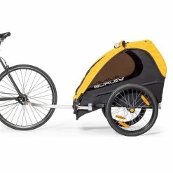 Burley Bee Fahrradanhänger Gelb 1-Sitzer -Kinderwagen 5 2019 bee attached to bike 1
