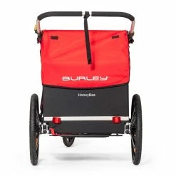Burley Honey Bee Fahrradanhänger Rot 2-Sitzer Mit Buggy-Funktion -Kinderwagen 5 2019 honey bee rear