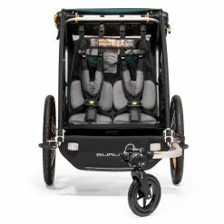 Burley Encore X Fahrradanhänger Türkis 2-Sitzer Mit Buggy-Funktion -Kinderwagen 5 encore x interior webex