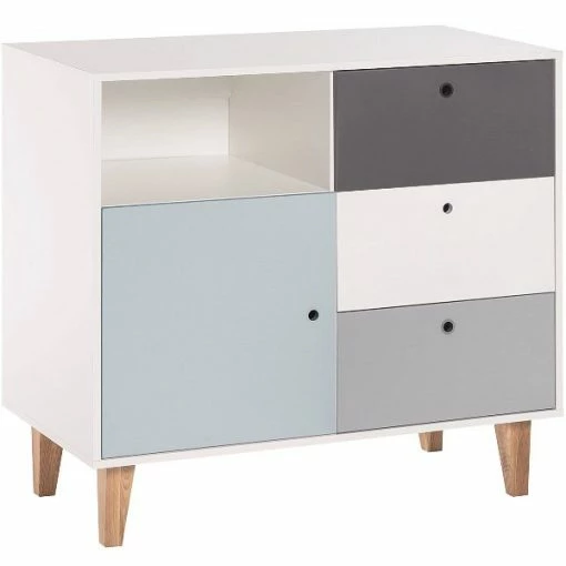 VOX Concept Baby Kommode Sky Blue White/grey/graphite -Kinderwagen 5010840 1