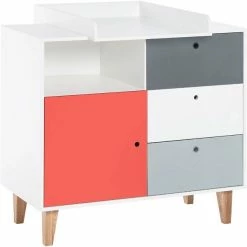 VOX Concept Baby Babyzimmer 70x140 Red White/grey/graphite -Kinderwagen 5010841 2 1