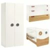 Hülsta Now! Minimo Kinderzimmer 2-türig Schneeweiß/Natureiche Inkl. Wickelaufsatz