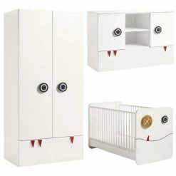 Hülsta Now! Minimo Kinderzimmer 2-türig Schneeweiß Inkl. Breiter Kommode Zum Top-Preis