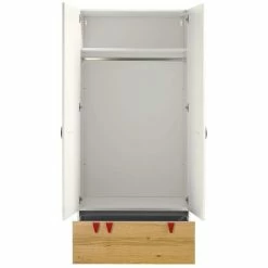 Hülsta Now! Minimo Kinderzimmer 2-türig Schneeweiß/Natureiche Inkl. Wickelaufsatz -Kinderwagen 51226 huelsta now minimo 161267f4 gr 9