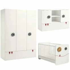 Hülsta Now! Minimo Kinderzimmer 3türig Schneeweiß Inkl. Breiter Kommode Zum Top-Preis