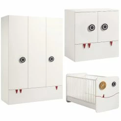 Hülsta Now! Minimo Kinderzimmer 3türig Schneeweiß Inkl. Wickelkommode & Wickelauflage