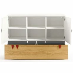 Hülsta Now! Minimo Kinderzimmer 3-türig Schneeweiß/Natureiche Inkl. Wickelaufsatz -Kinderwagen 55106 huelsta now minimo 161270f4 gr 8