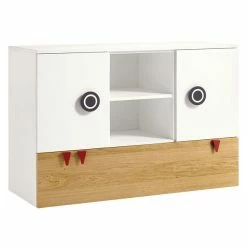 Hülsta Now! Minimo Kinderzimmer 3-türig Schneeweiß/Natureiche Inkl. Wickelaufsatz -Kinderwagen 55106 huelsta now minimo 161272f4 gr 8