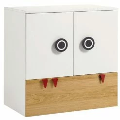 Hülsta Now! Minimo Kommode 2 Türen & 1 Schublade In Schneeweiß/Natureiche Zum Toppreis