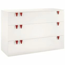 Hülsta Now! Minimo Kommode Breit 3 Schubladen Weiß