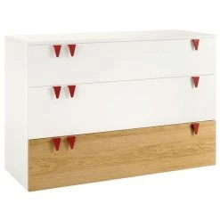 Hülsta Now! Minimo Kinderzimmer 2-türig Schneeweiß/Natureiche Inkl. Wickelaufsatz -Kinderwagen 55936 huelsta now minimo 161212f4 gr 7