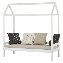 Hoppekids Hausbett ECO Dream 90x200cm Weiß - Viel Zubehör Wählbar -Kinderwagen 56 42 422 3 1