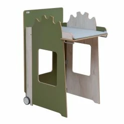 Timkid Mowi Standwickeltisch Moos / Helle Eiche Inkl. Wickelauflage -Kinderwagen 5 mowi