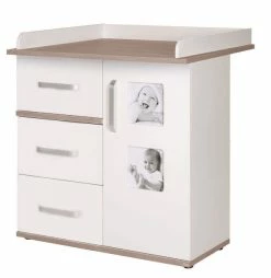 Roba Pia Kinderzimmer Mit Schmaler Wickelkommode Mit Kommode Und 3-türiger Schrank -Kinderwagen 60971 wickelkommode 300sgr 2